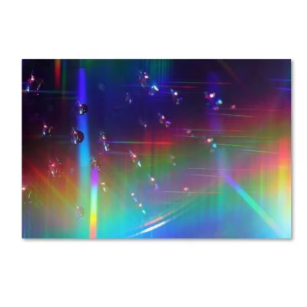 Beata Czyzowska Young 'Rainbow Logistics III' Canvas Art, 22x32, Trademark Fine Art, Mfr#: BC0213-C2232GG